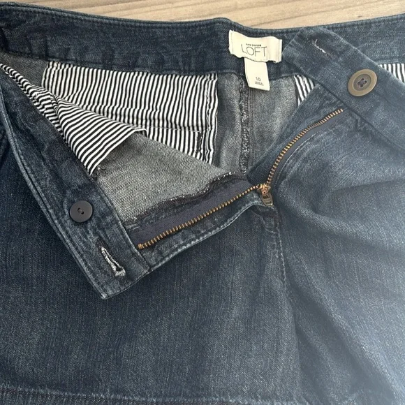 LOFT Blue Jean Shorts Classic Cuffed Design - Picture 10 of 12